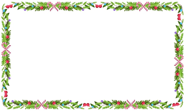 Vector frame template for christmas season celebration christmas wreath concept