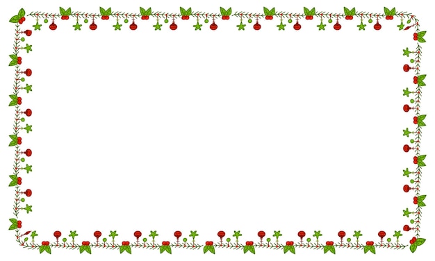 Vector frame template for christmas season celebration christmas wreath concept