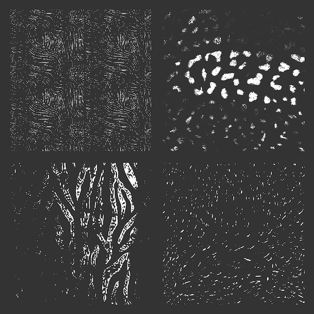 Vector free grunge textures set collection