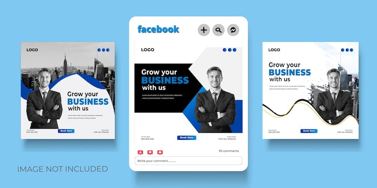 Vector free vector digital marketing agency and corporate social media post template