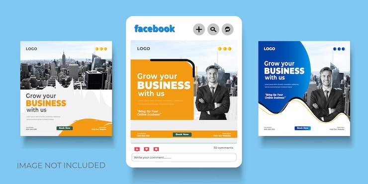 Vector free vector digital marketing agency and corporate social media post template