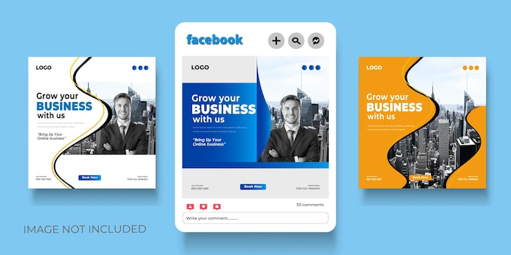 Vector free vector digital marketing agency and corporate social media post template