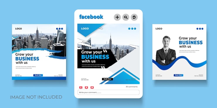 Vector free vector digital marketing agency and corporate social media post template