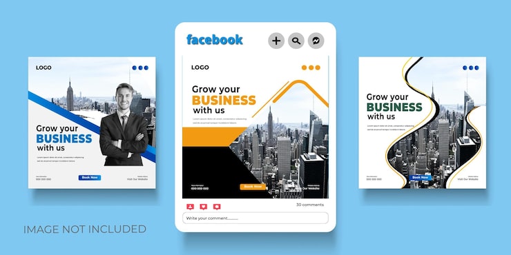 Vector free vector digital marketing agency and corporate social media post template