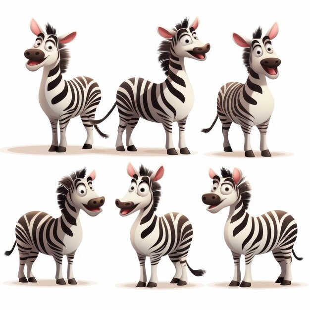 Vector free vector funny mammals collection white background