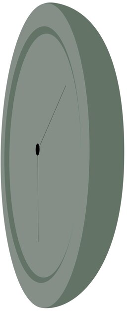 Vector free vector modern wall clock for home interior.