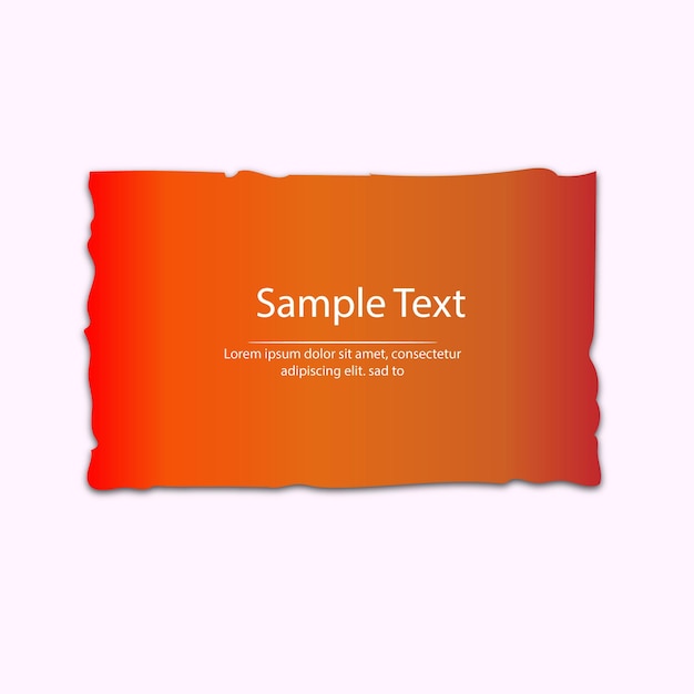 free vector set of torn ripped paper's sheets with sticker