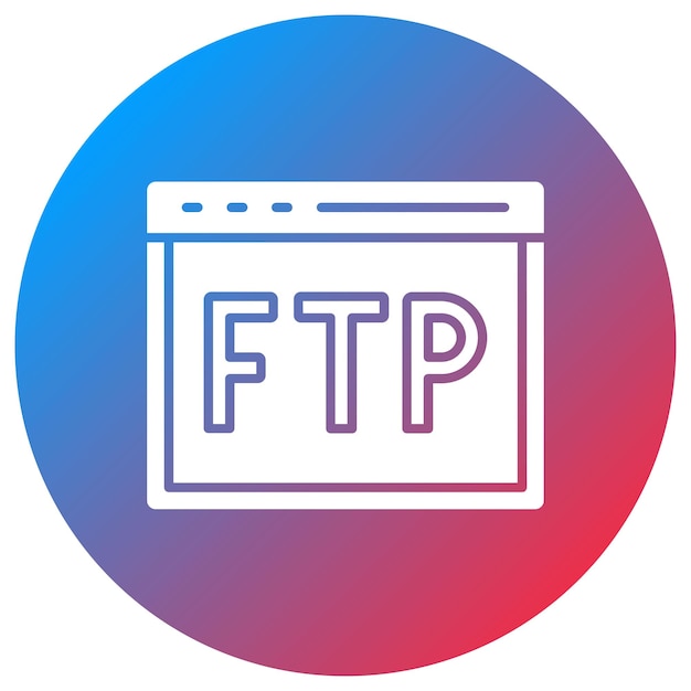 Vector ftp protocol icon vector image can be used for computer science
