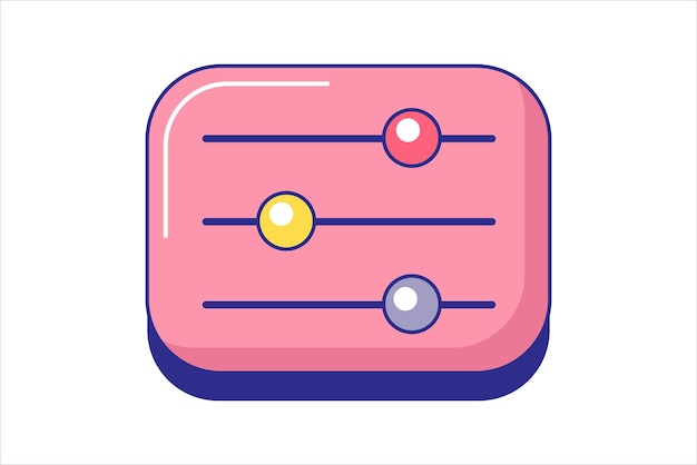 Vector functional music related sticker design