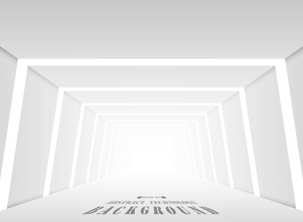 Vector futuristic gradient gray place perspective background.