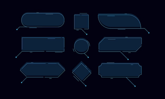 Vector futuristic hud abstracts