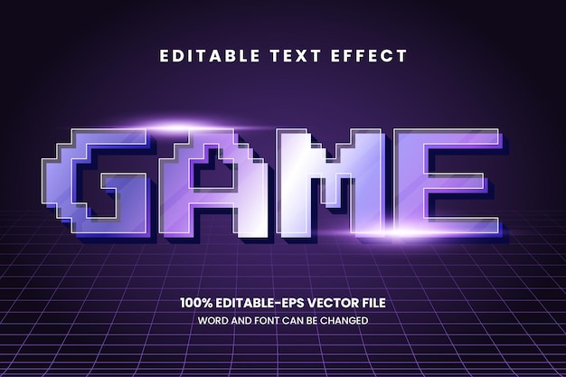 game text effect