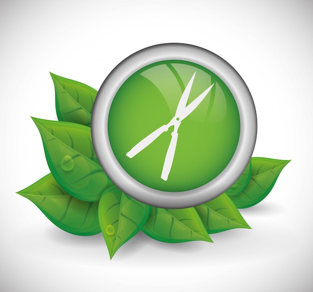 Vector gardening design 