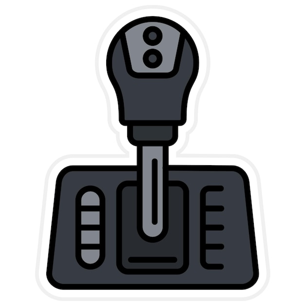 Vector gearshift icon vector image can be used for auto racing