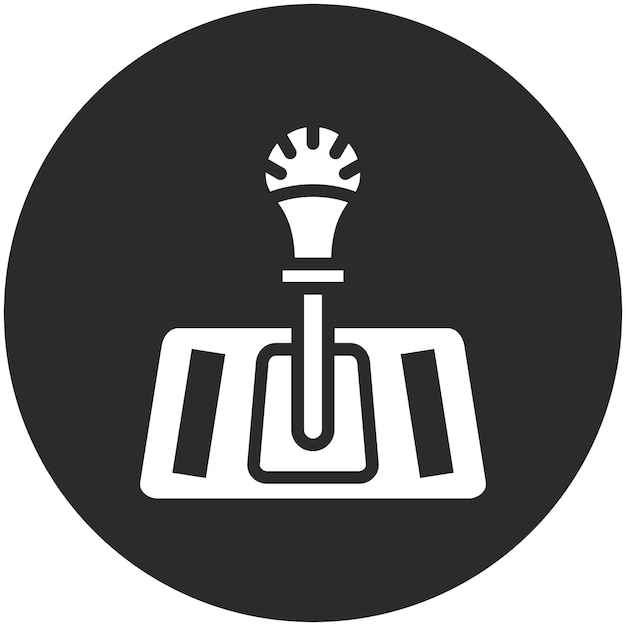 Vector gearshift vector icon illustration of auto racing iconset