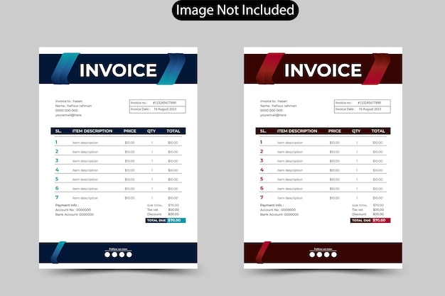 geometric architecture project invoice design