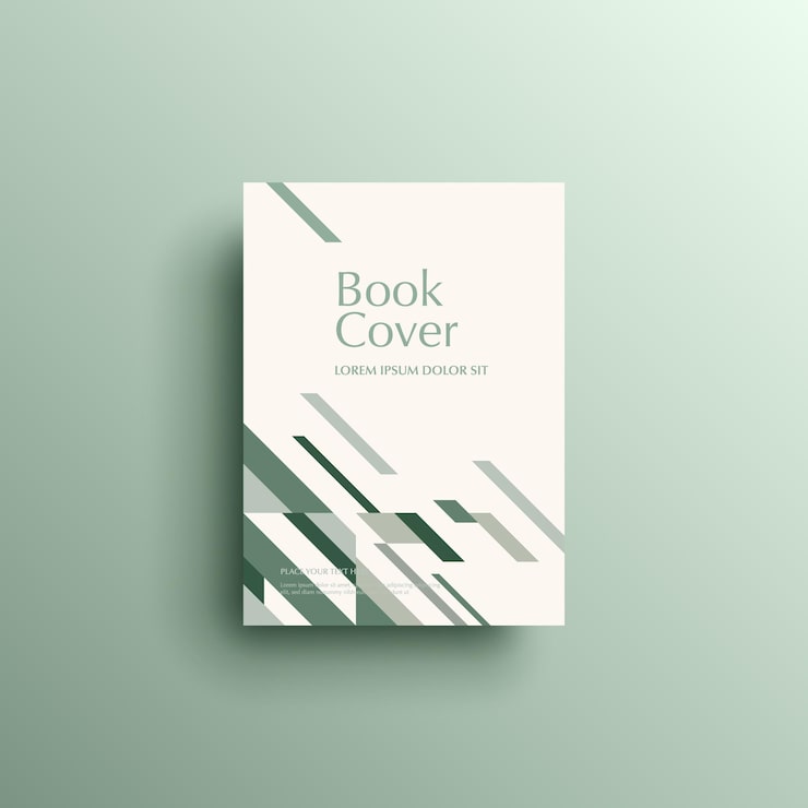 Vector geometric background book cover brochure flyer template cover design