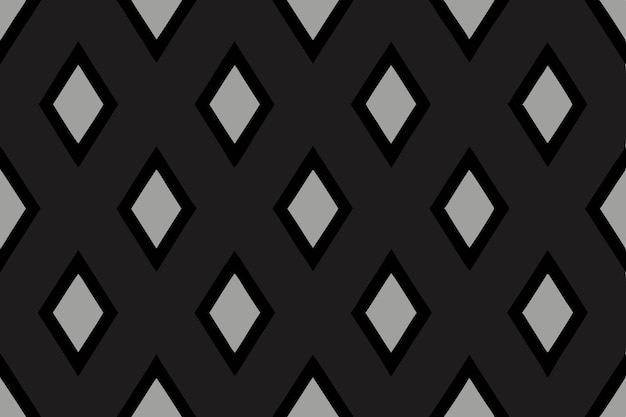 Vector geometric black and gray diamond shape texture