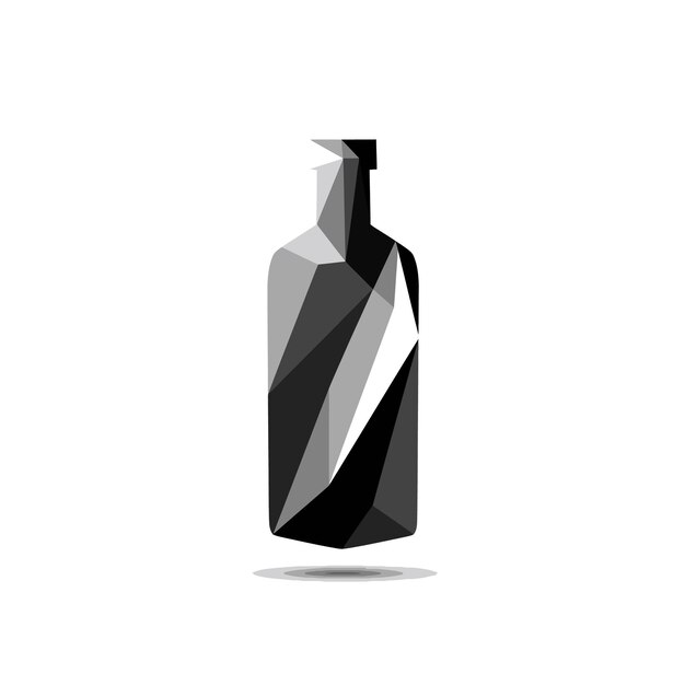 Vector geometric bottle design