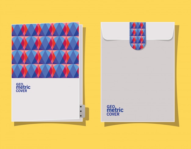 Vector geometric cover file and envelope  