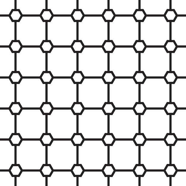 Vector geometric hexagon pattern