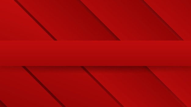 Vector geometric red abstract background rectangle shapes with shadows composition
