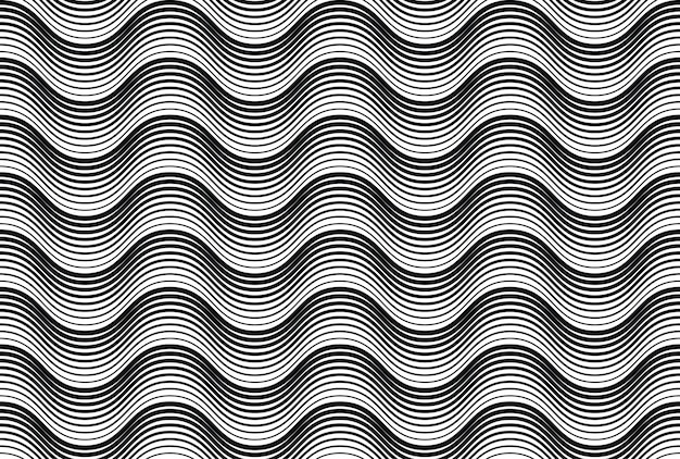 Vector geometric seamless pattern monochrome background design vector illustration