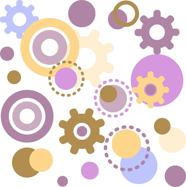 Vector geometric shape seamless pattern in trendy risograph print style vector modern background for design and card covers package wrapping paper risographic retro