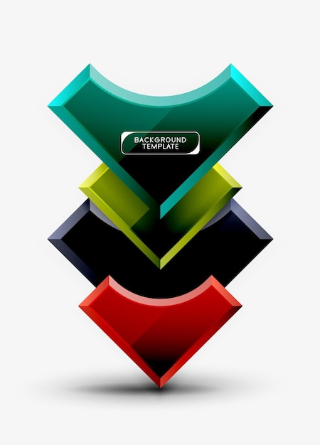 Vector geometric shapes abstract background