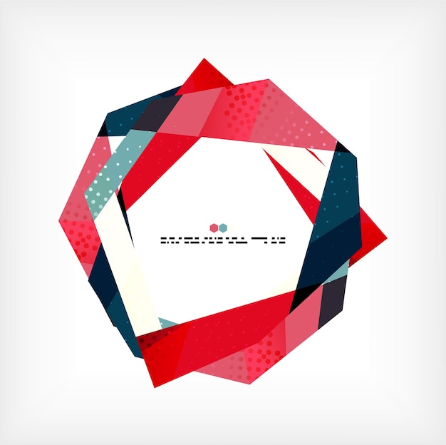 Vector geometrical unusual pattern