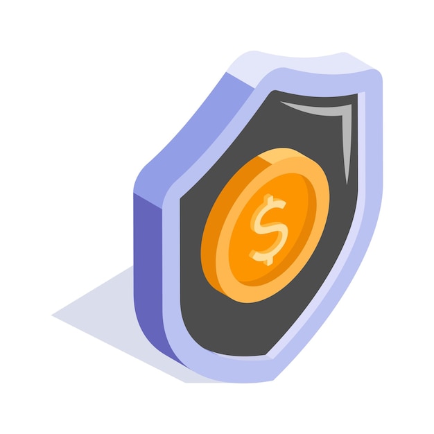 Vector get this visually appealing vector of financial security ready to use icon of secure investment