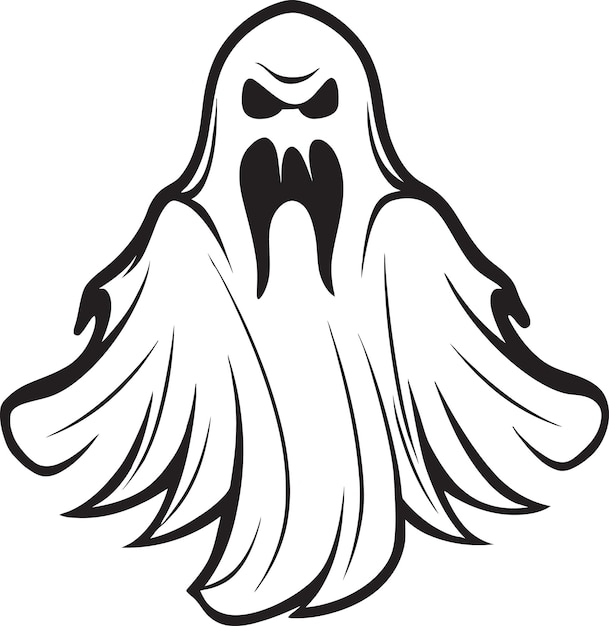 Vector the ghostly gathering tales of halloween spirits
