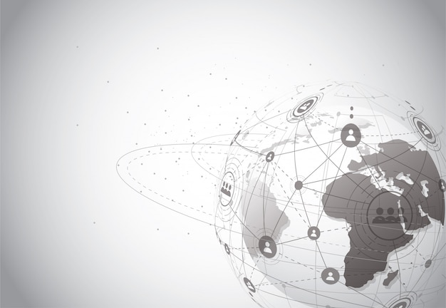 Vector global network business connection