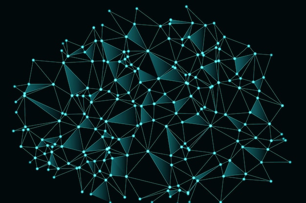 Vector global network connection background for banner design abstract line background with connecting dots and lines network connecting dot polygon social network communication internet technology