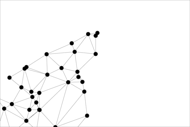 Vector global network connection background for banner design abstract line background with connecting dots and lines network connecting dot polygon social network communication internet technology