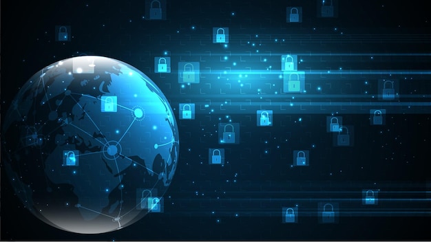 Vector global network connection background illustration