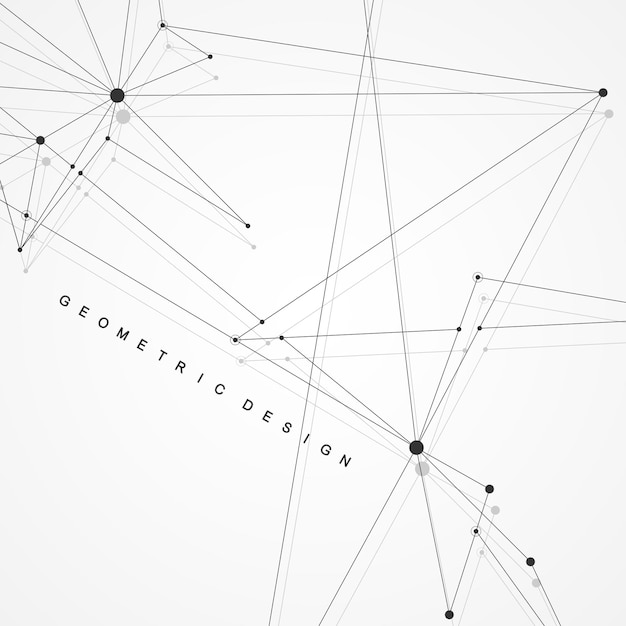 Vector global network connections with points and lines. wireframe background. abstract connection structure. polygonal space background. vector illustration.