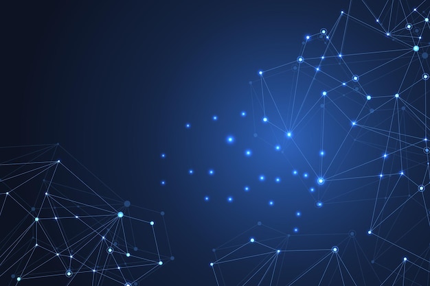 Vector global structure networking and data connection concept. social network communication in the global computer networks. internet technology. business. science. vector illustration.