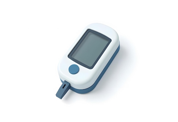 Vector glucometer 3d illustration for uiux web app presentation etc