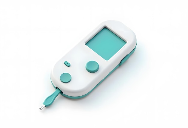 Vector glucometer 3d illustration for uiux web app presentation etc