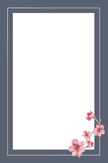 Vector gold frame with sword lily vector