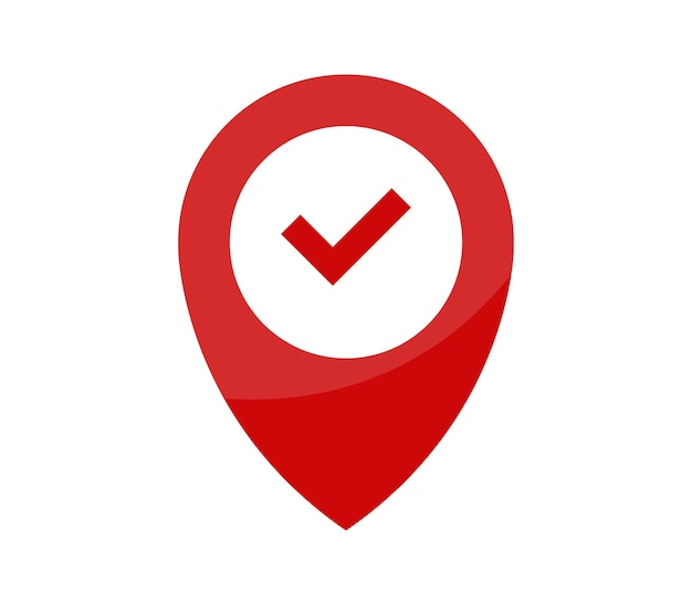 Vector gps check marks