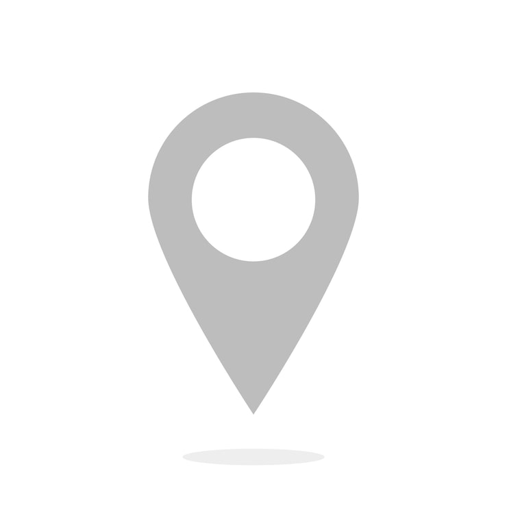 GPS pointer on the map vector image pointer