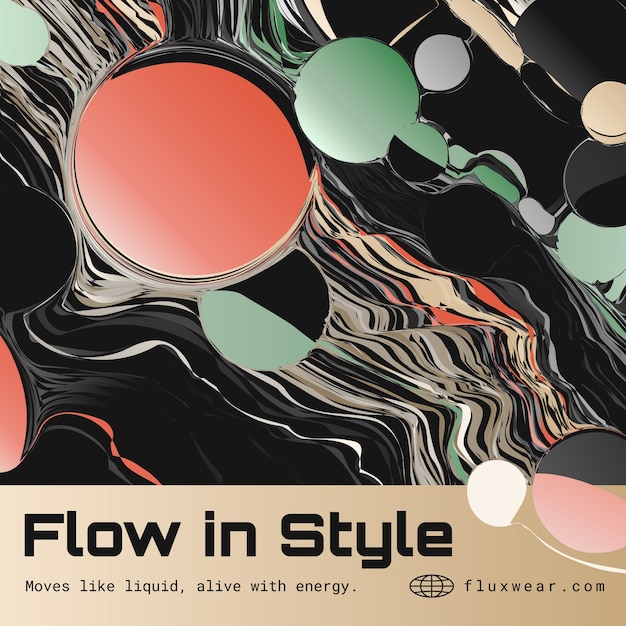 Vector gradient aesthetic painting illustration