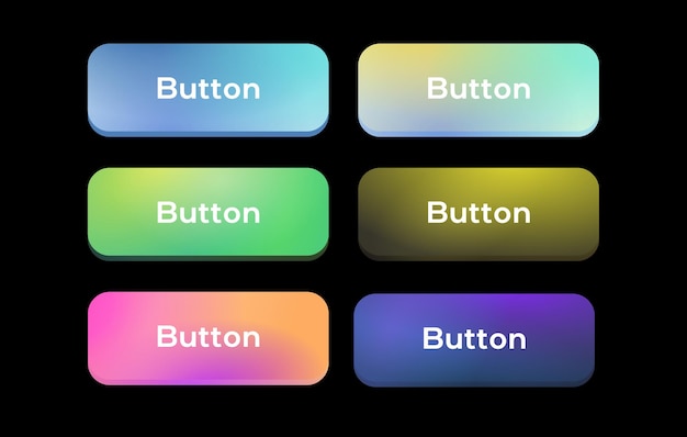Vector gradient button set for user interface
