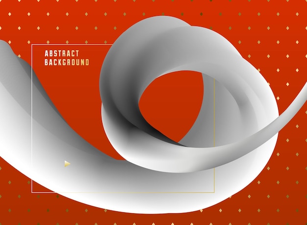 Vector gradient fluid vector abstract shape, 3d color abstract background in modern trendy style, dynamic design element in motion.