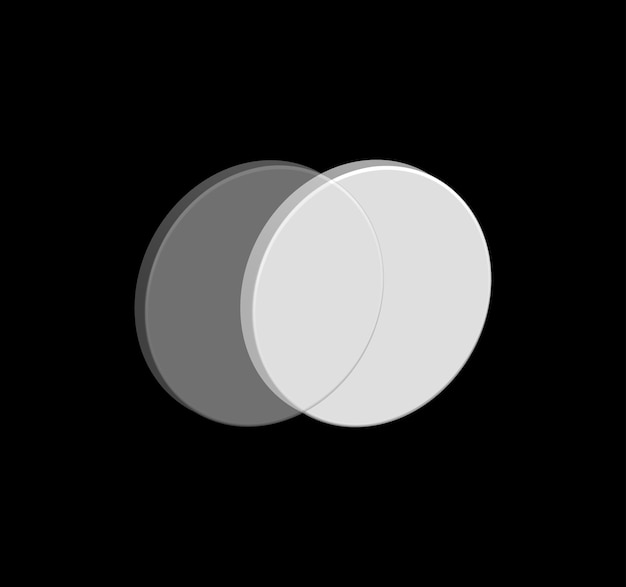 Vector gradient glassmorphism elements