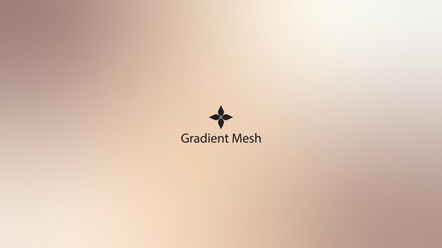 Vector gradient mesh with soft blurred and aesthetic beige tones