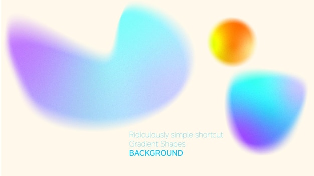 Vector gradient shapes background