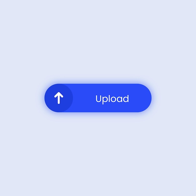 gradient upload ui button clean web interface element